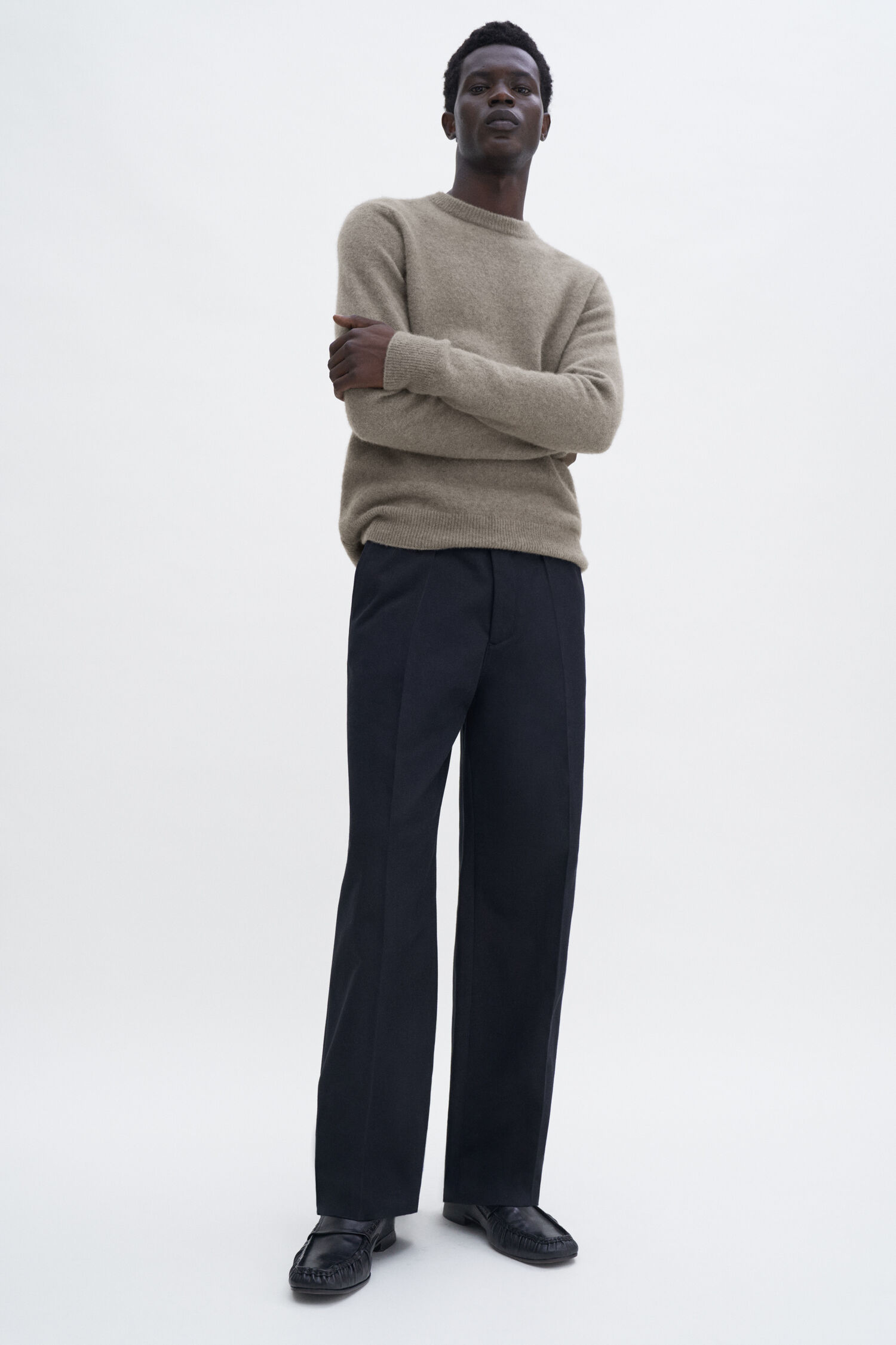 Oversized Cropped Work Trouser