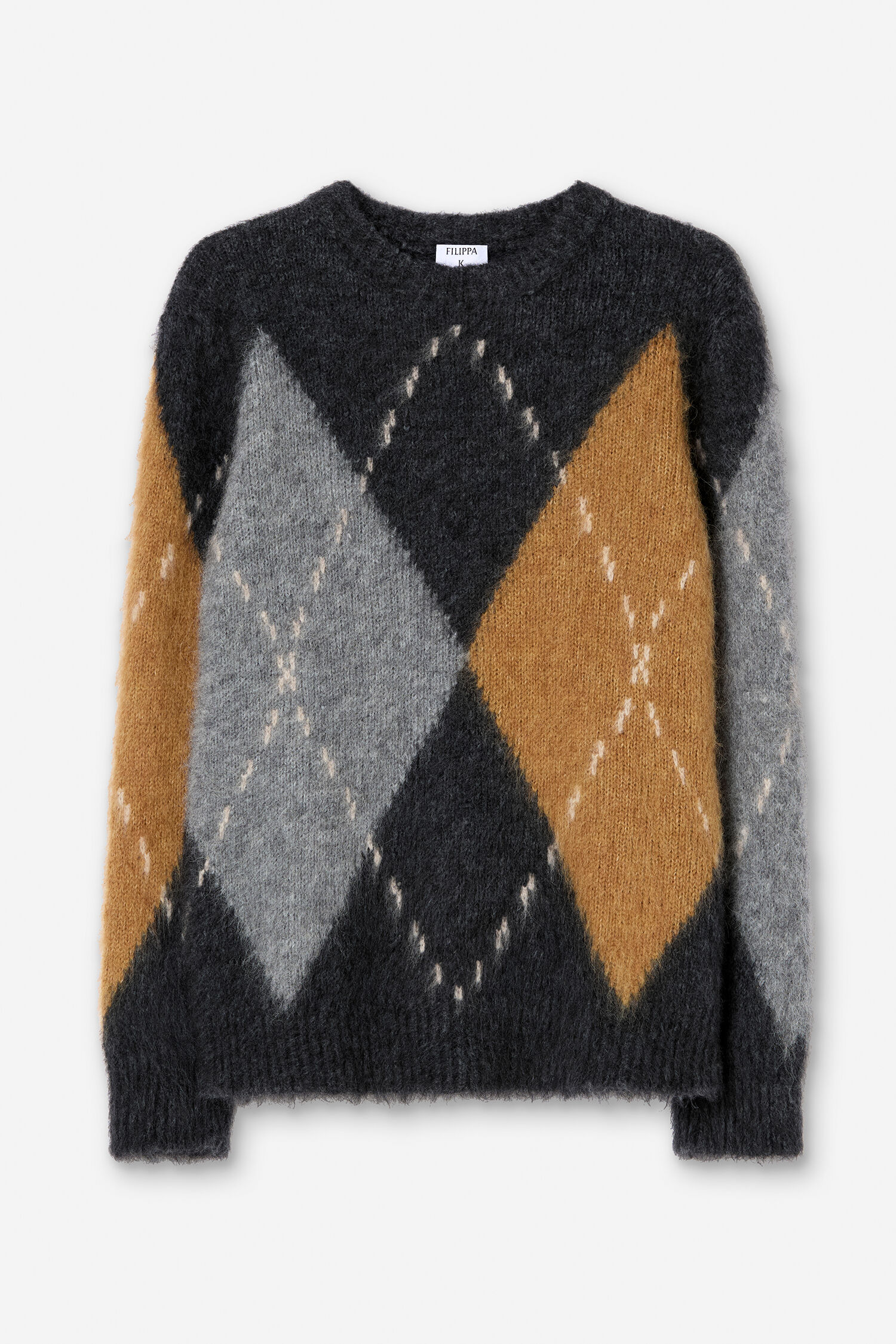 Alpaca Check Sweater