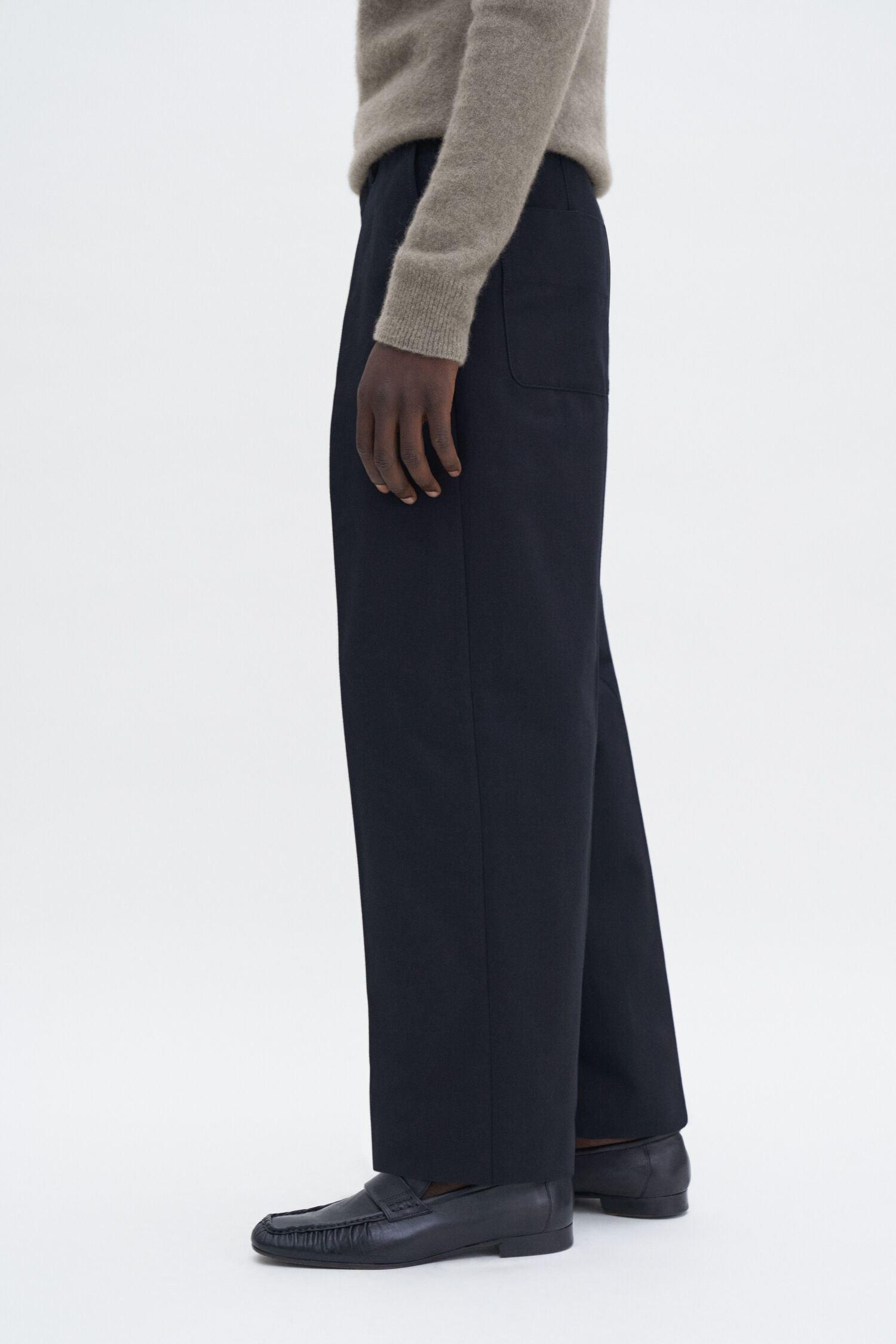 Oversized Cropped Work Trouser
