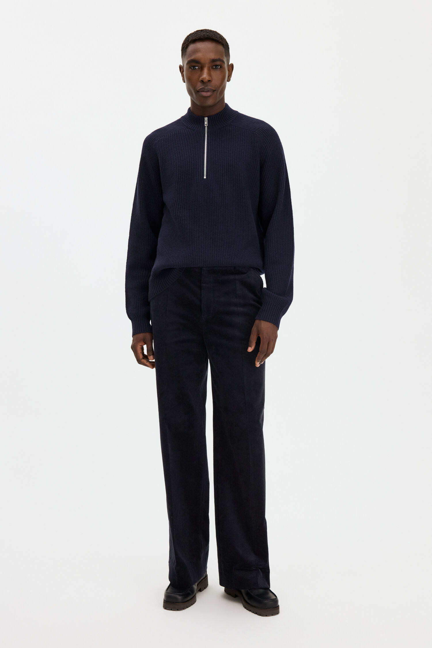 Wool Half Zip Sweater