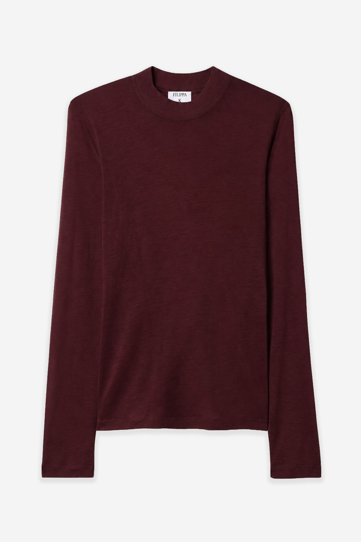 Lyocell Cashmere Mock Neck Top