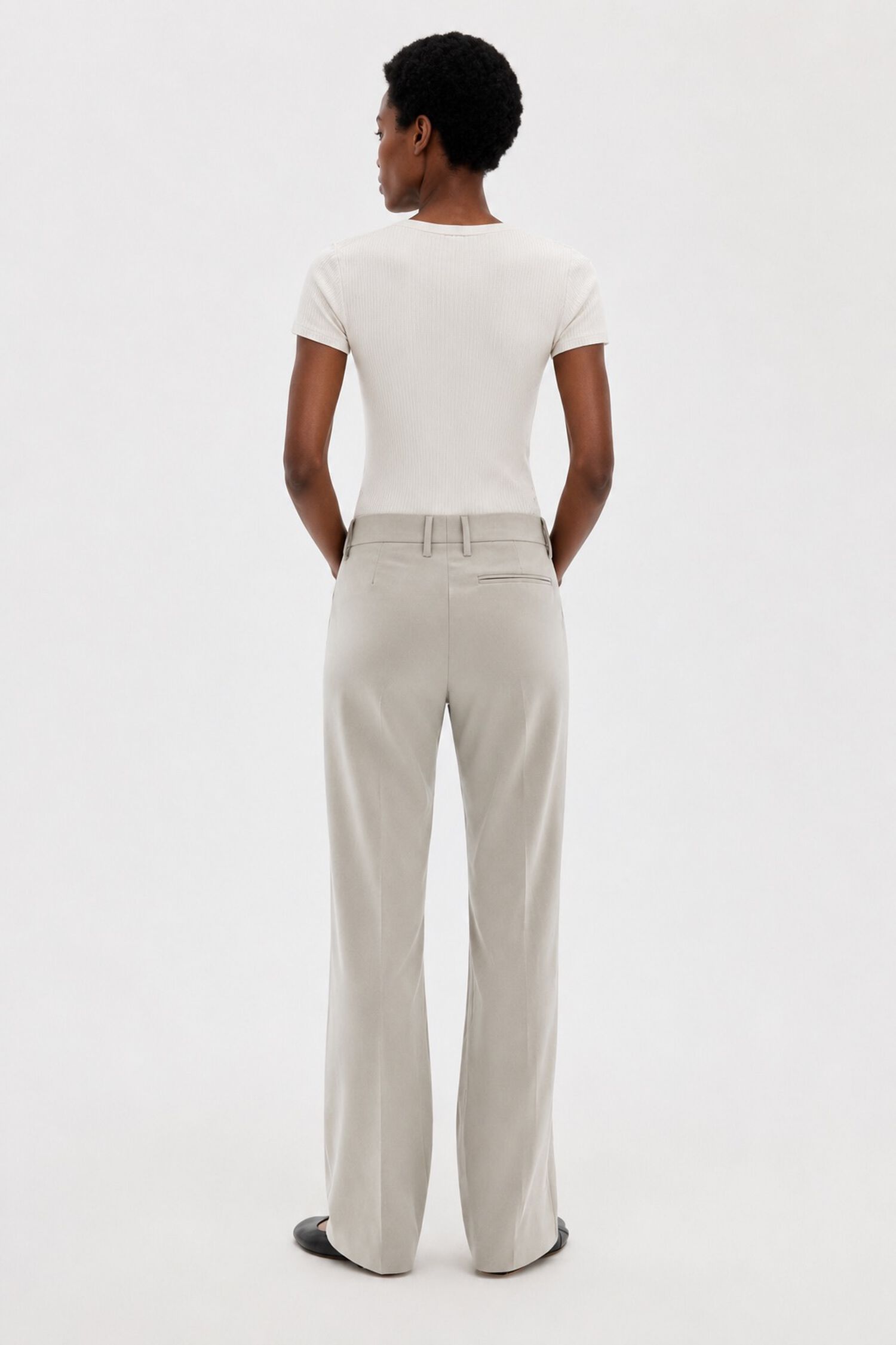 Bootcut Wool Trousers