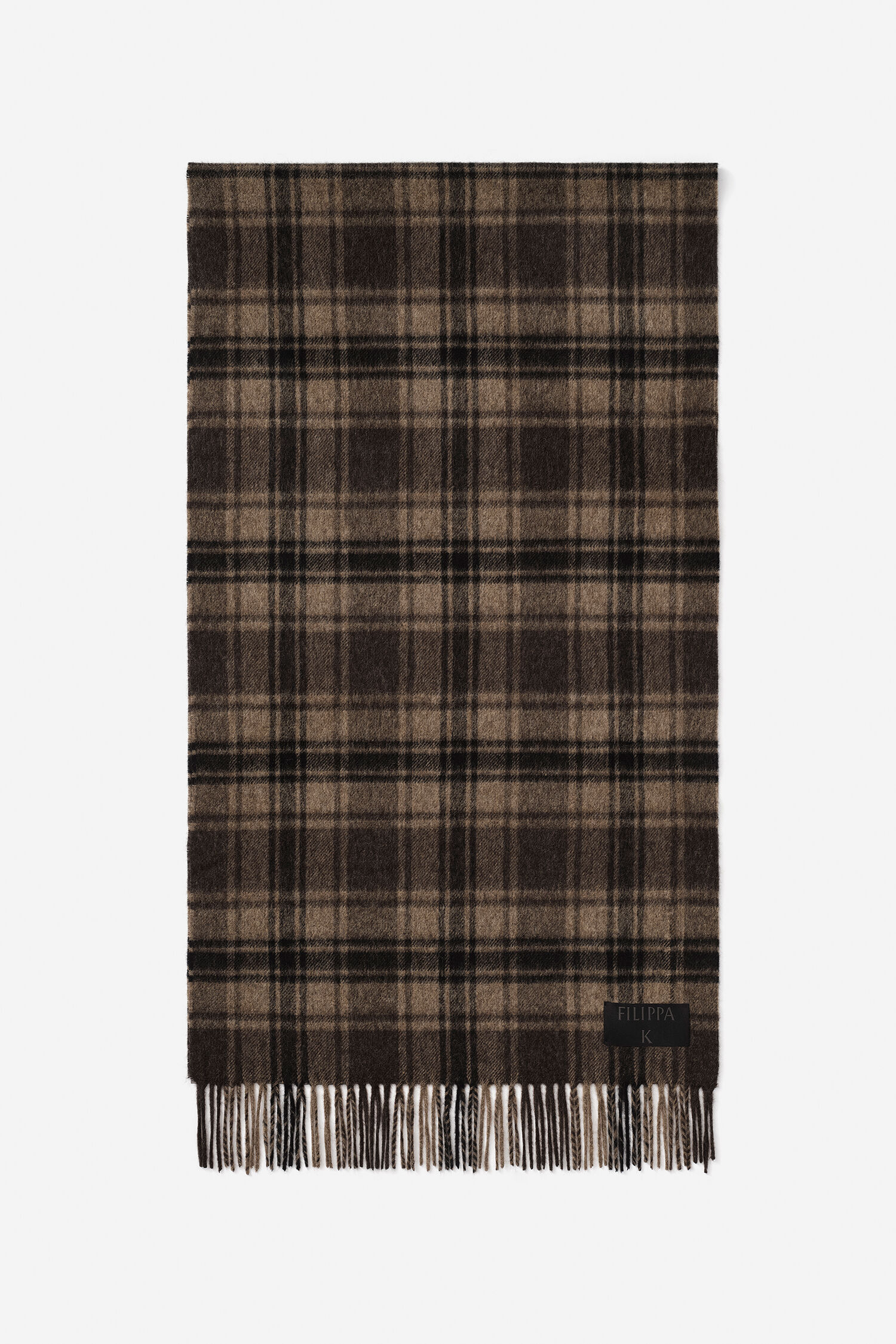 Merino Check Scarf