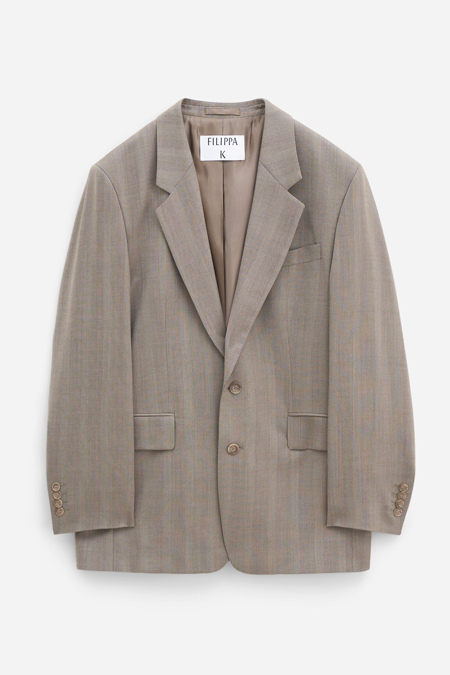 Tailored Herringbone Blazer