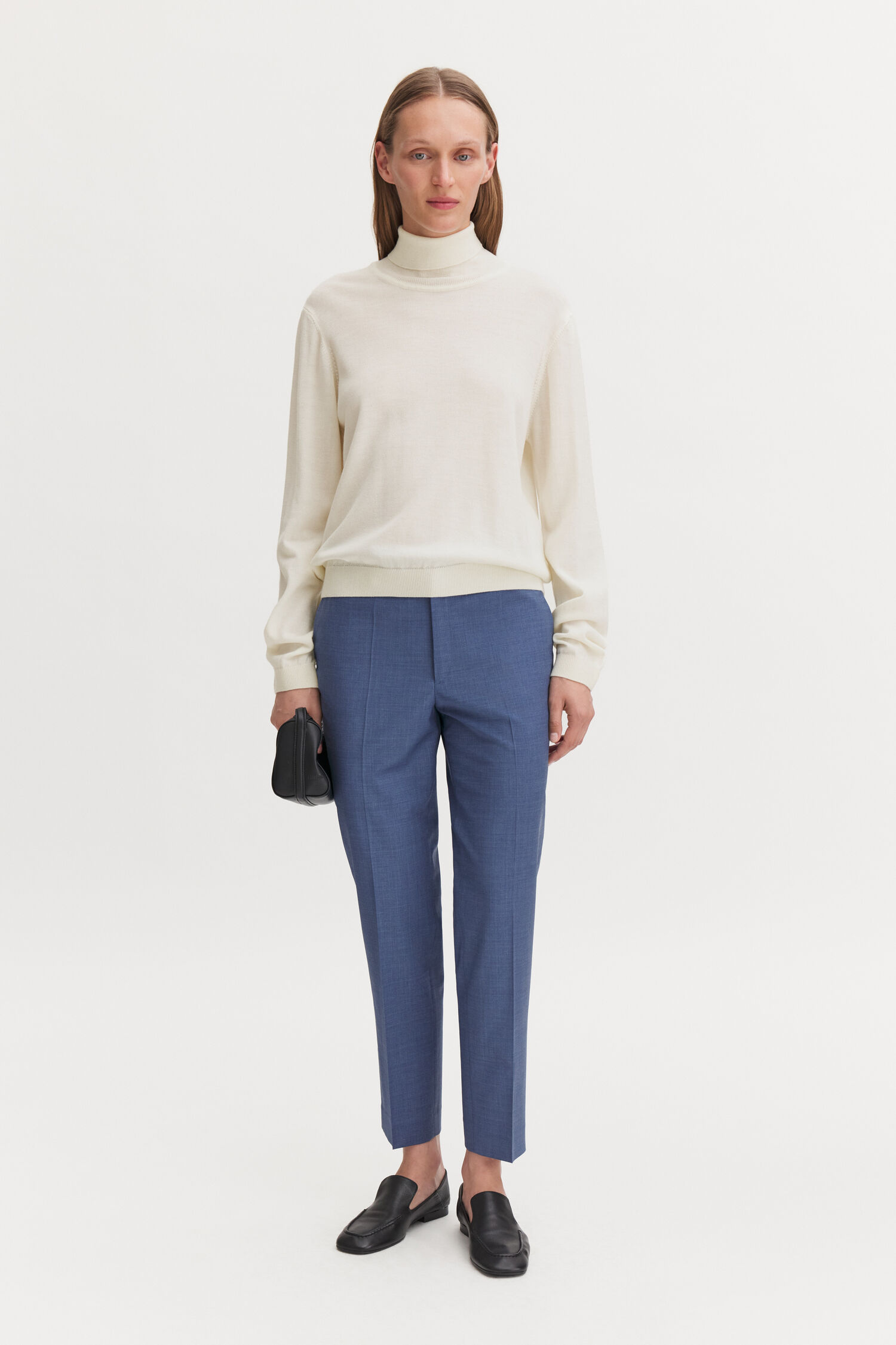 Emma Cropped Cool Wool Trousers