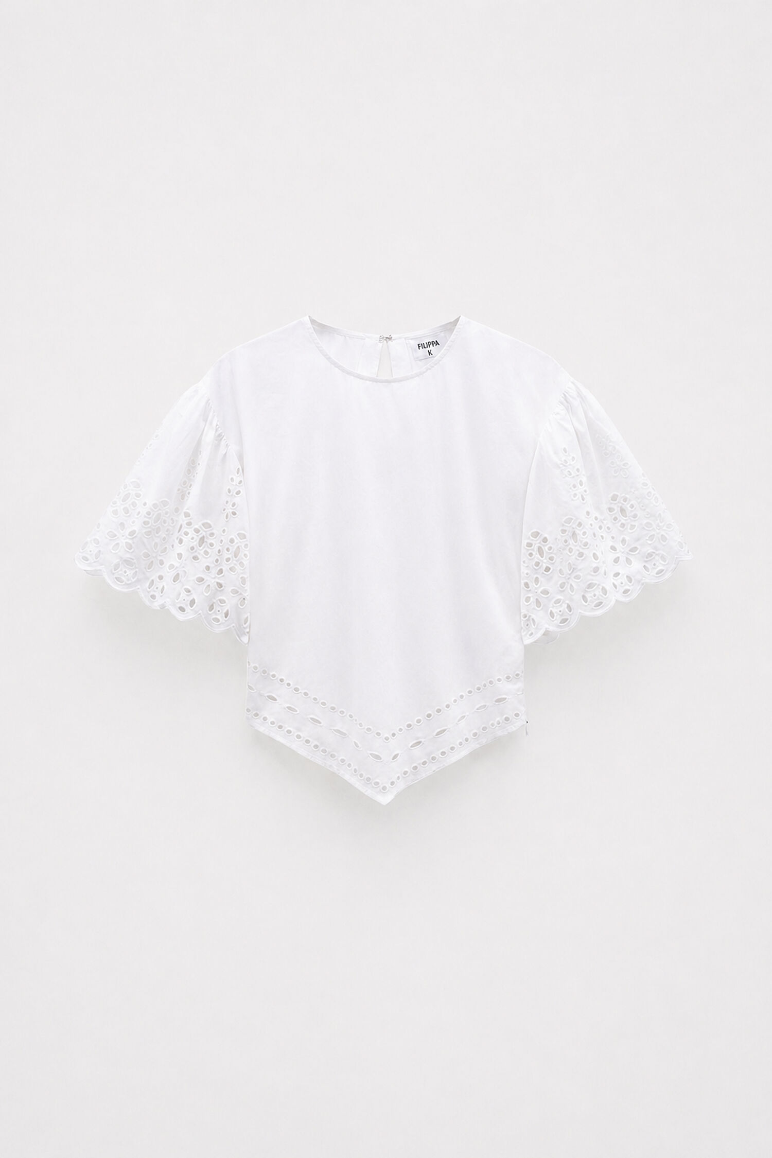 Short Sleeve Embroidery Top