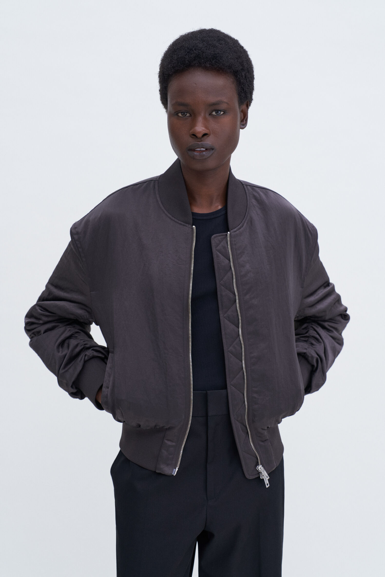 Nylon Zip Jacket