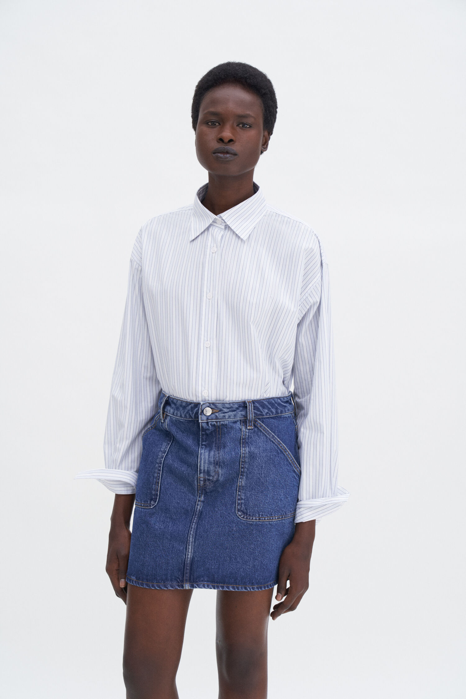 Patch Pocket Mini Skirt