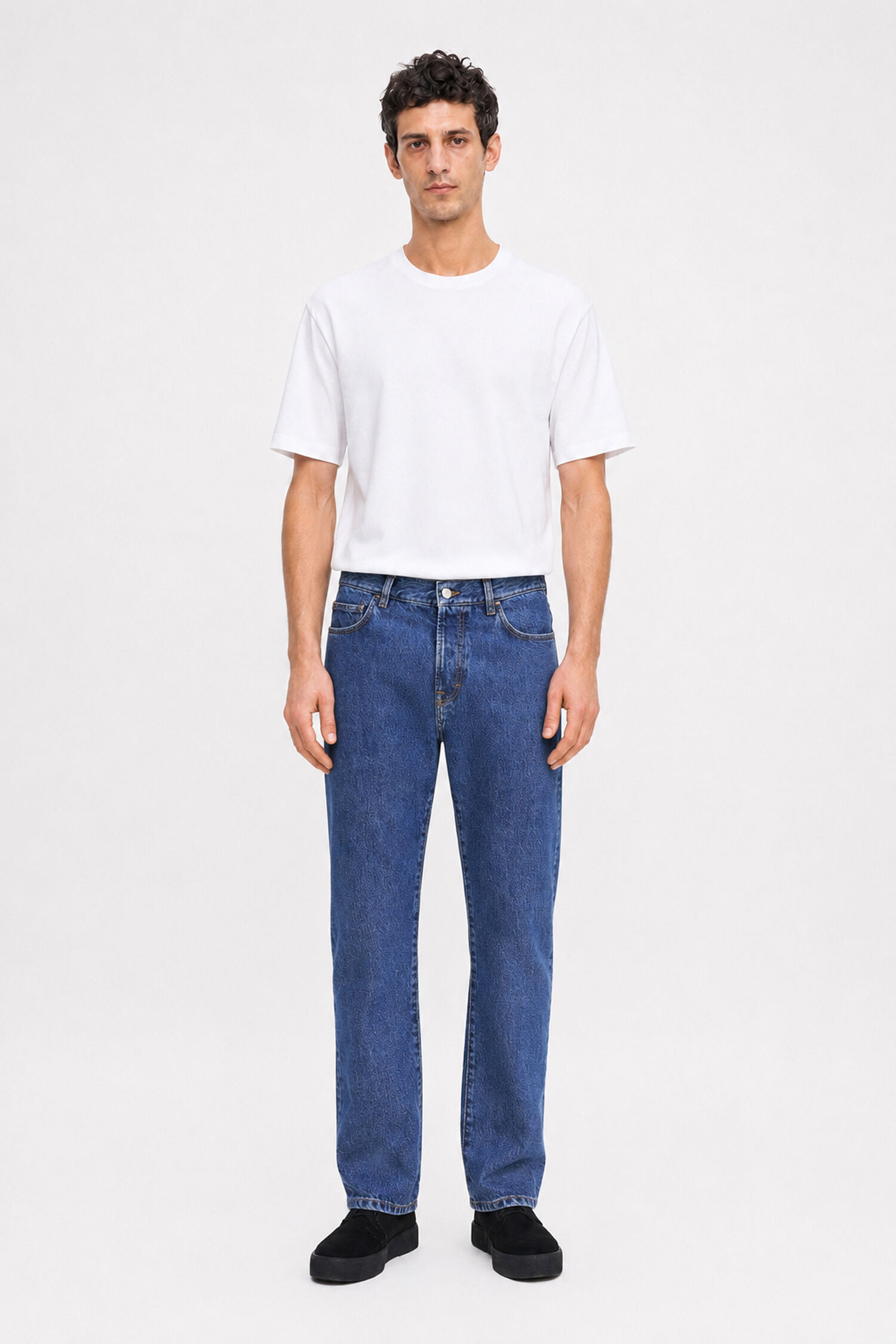 Tapered Cropped Jeans