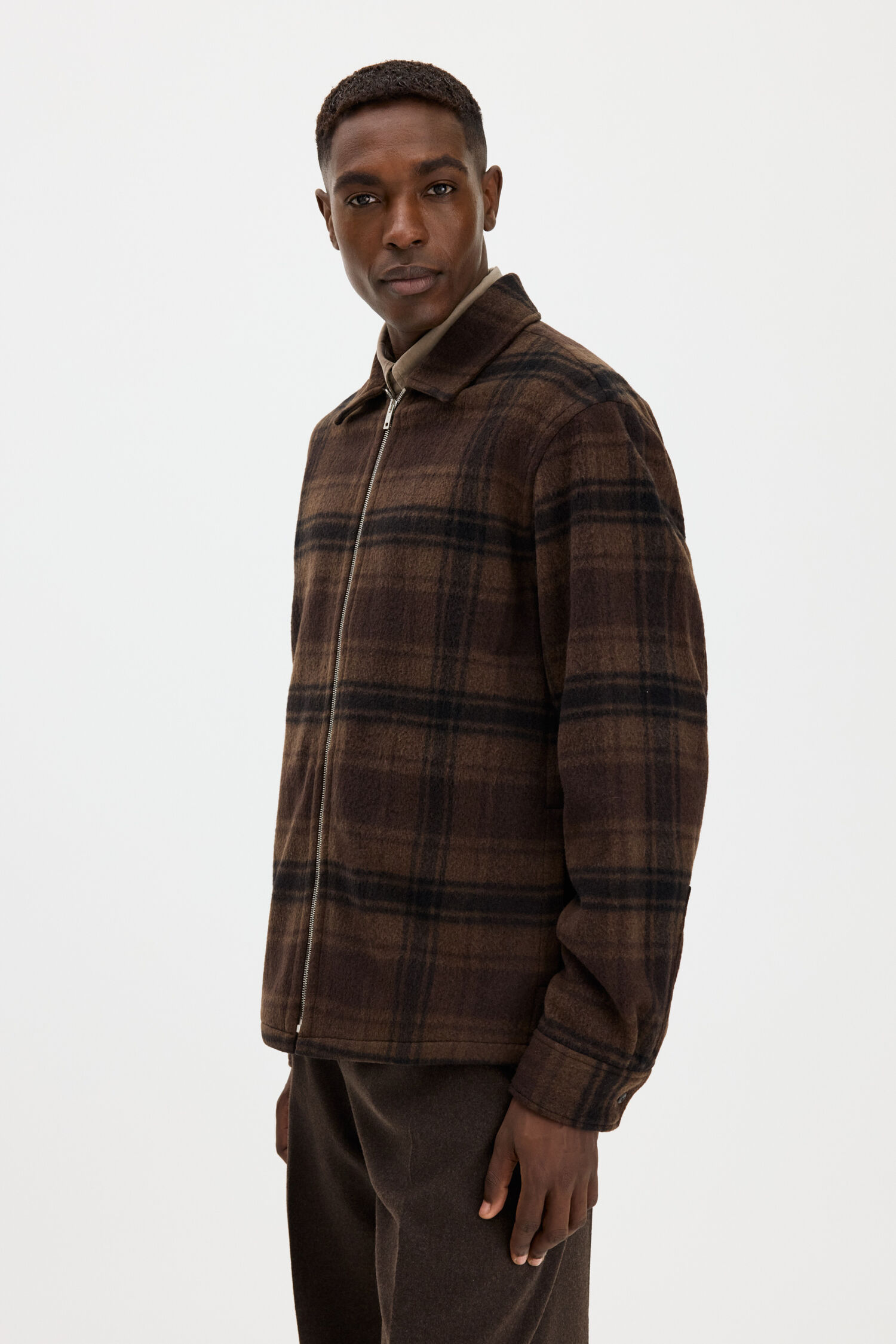 Check Wool Liner Jacket