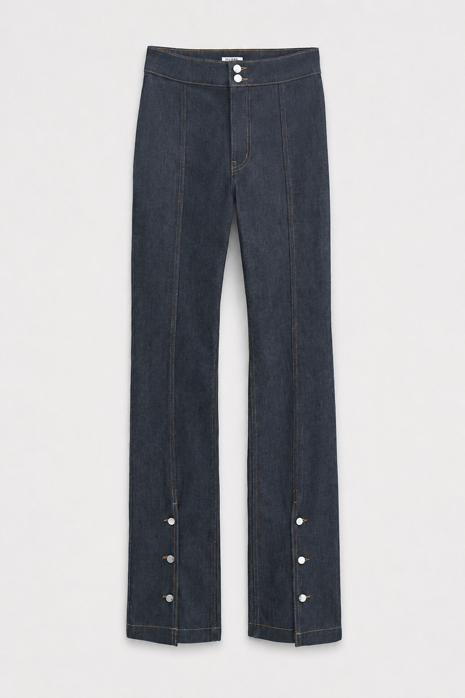 90s Stretch Button Front Jeans