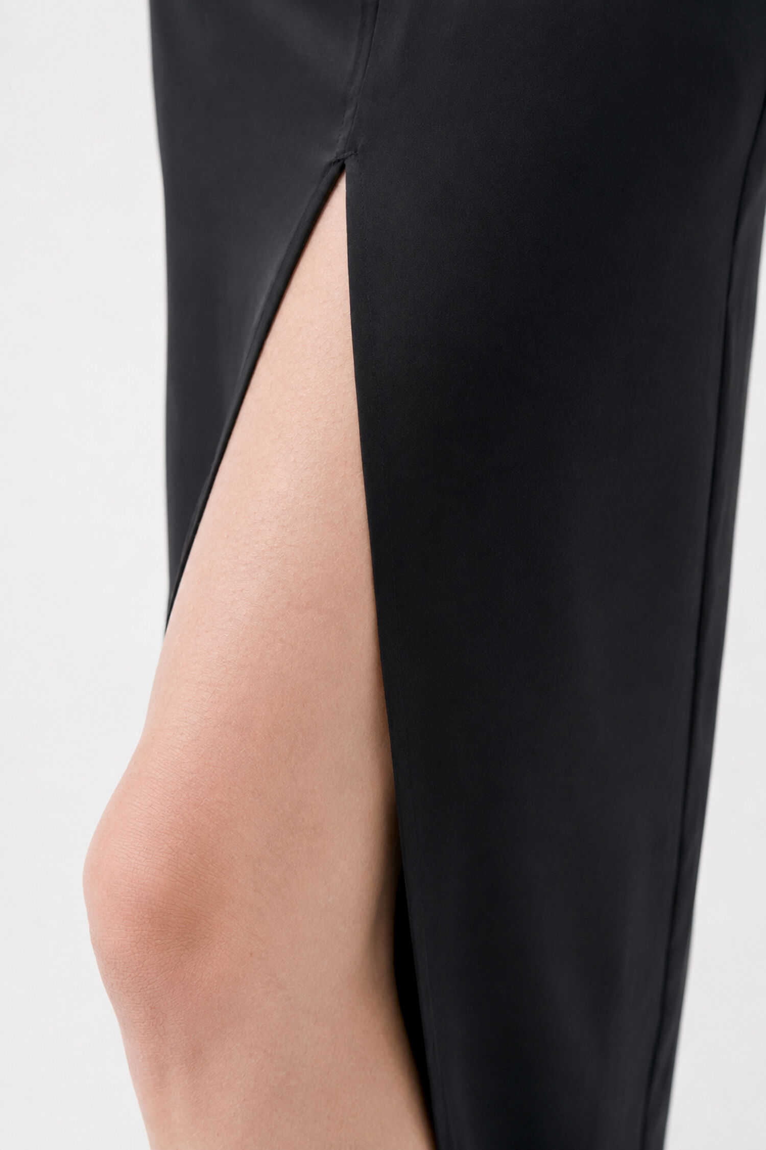 Silk Pencil Skirt