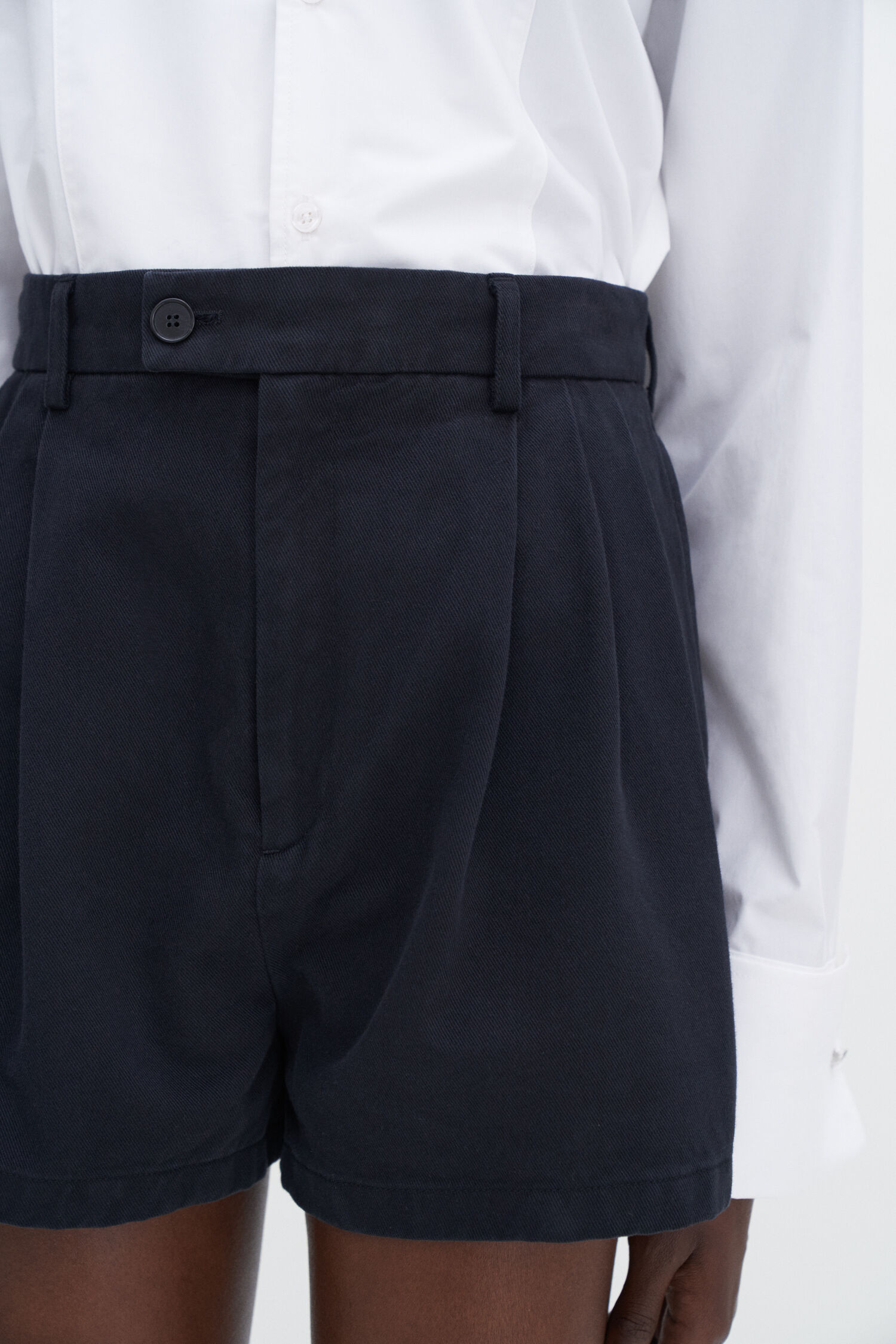 High Waist Cotton Shorts