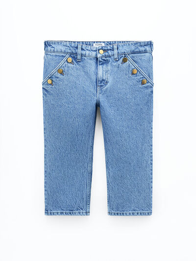 Denim Capri Pants