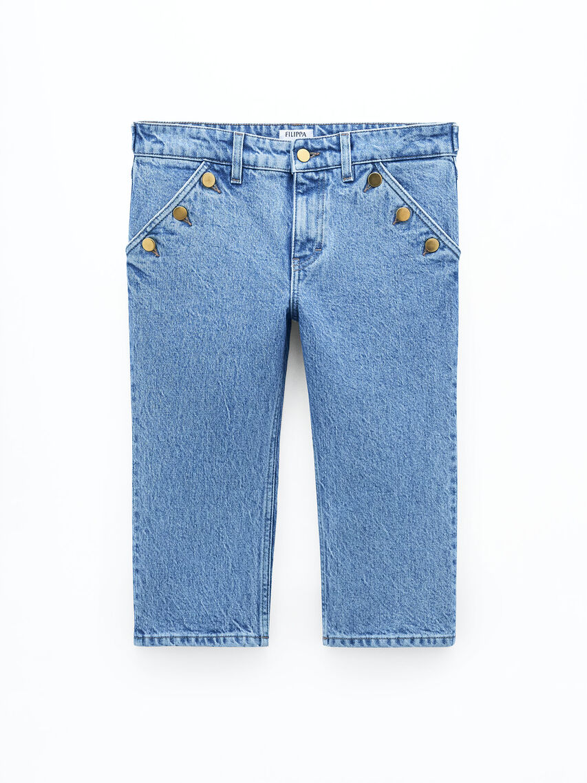 Denim Capri Pants