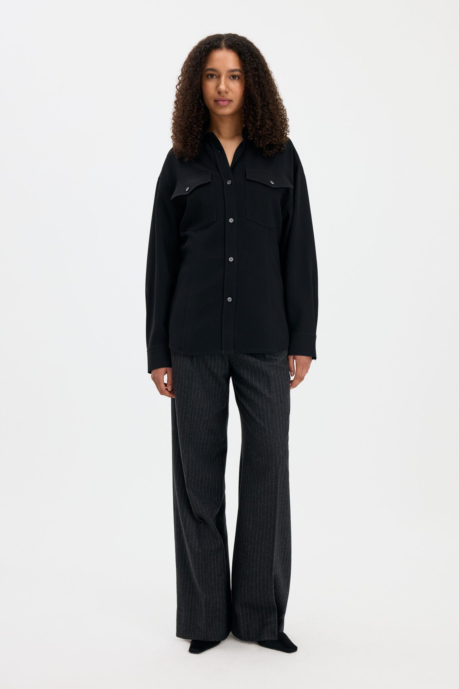 Draped Hourglass Overshirt