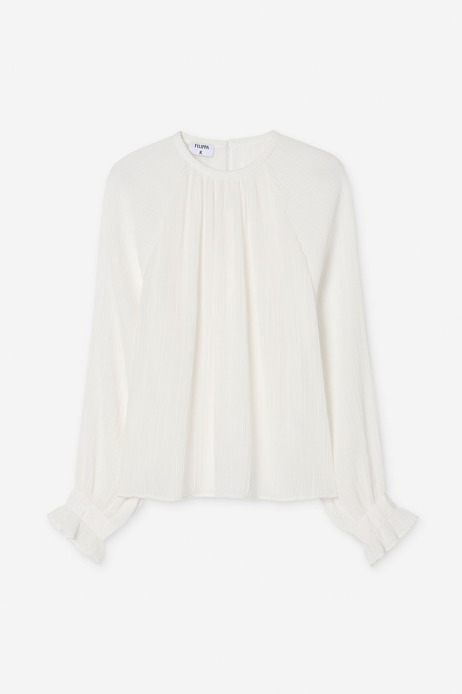 Pliss&eacute; Raglan Blouse